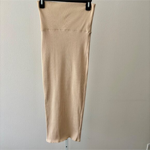 NWT Pencil Skirt Medium BodyCon High Waist Ribbed Clean Girl Old Money Romantic - Picture 12 of 13